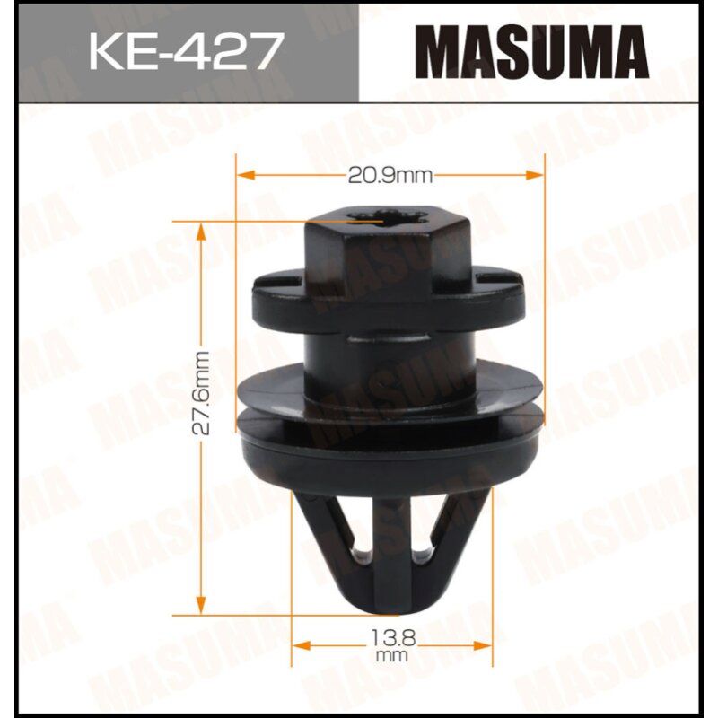 Клипса крепежная MASUMA KE-427 (OEM 3AA868243A) (стоимость за упаковку 50 шт
Клипса крепежная MASUMA KE-427 (OEM 3AA868243A) (стоимость за упаковку 50 шт