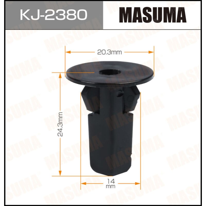 Клипса крепежная MASUMA KJ-2380 (OEM 90189-06157)
Клипса крепежная MASUMA KJ-2380 (OEM 90189-06157)