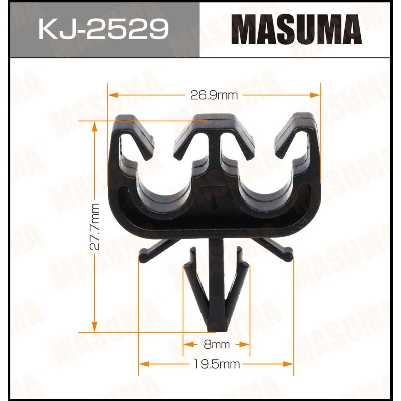 Клипса крепежная MASUMA KJ-2529 (OEM 90469-07012)
Клипса крепежная MASUMA KJ-2529 (OEM 90469-07012)