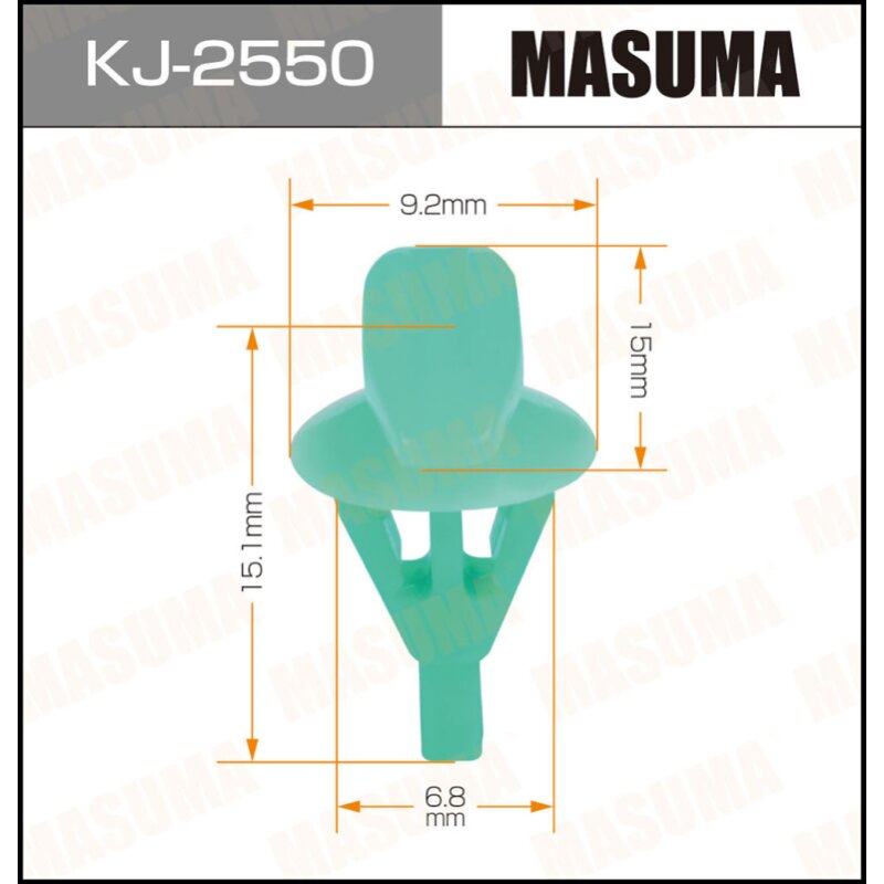 Клипса крепежная MASUMA KJ-2550 (OEM 72311-S5S-003)
Клипса крепежная MASUMA KJ-2550 (OEM 72311-S5S-003)