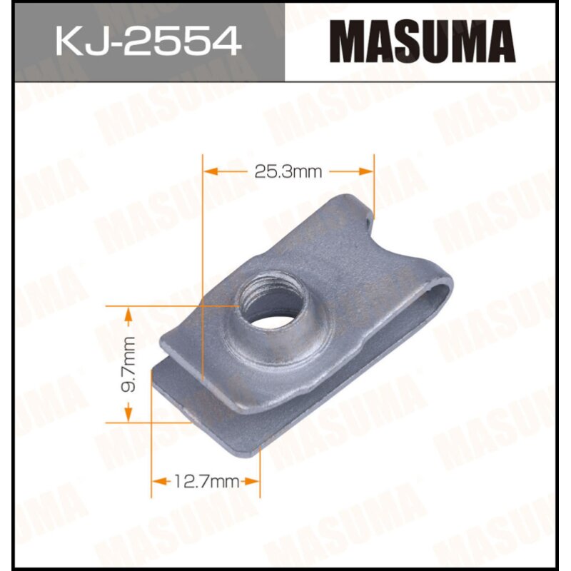 Клипса крепежная MASUMA KJ-2554 (OEM 90675-SA5-003) (стоимость за упаковку 50 шт
Клипса крепежная MASUMA KJ-2554 (OEM 90675-SA5-003) (стоимость за упаковку 50 шт