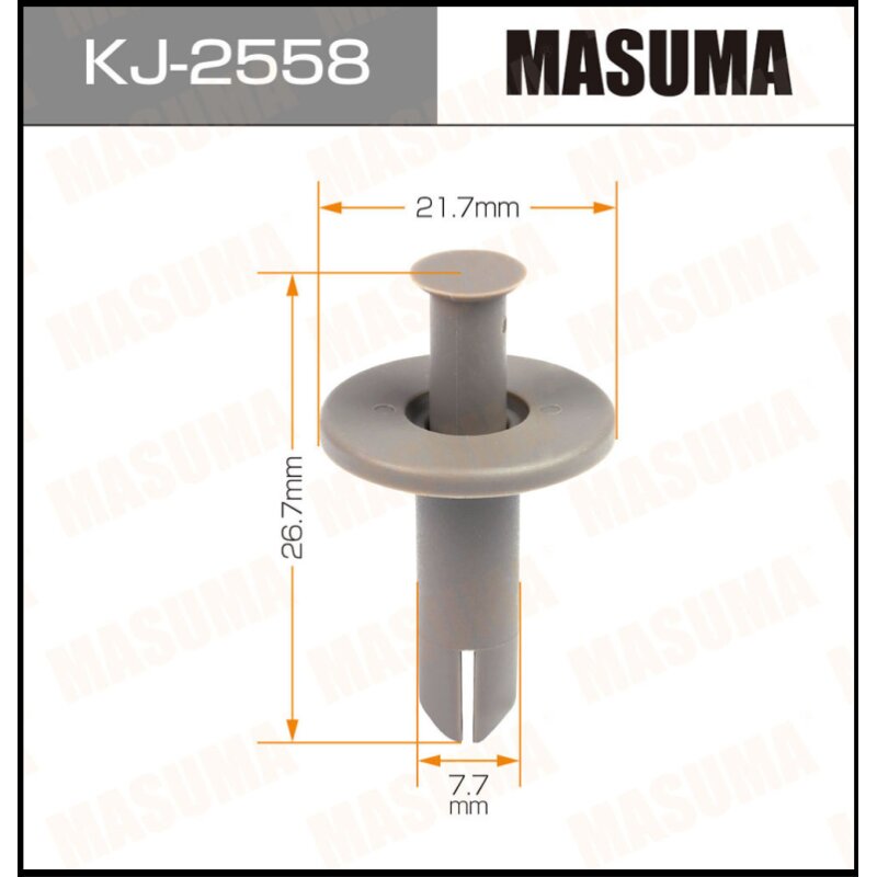 Клипса крепежная MASUMA KJ-2558 (OEM FD01-68-AC3)
Клипса крепежная MASUMA KJ-2558 (OEM FD01-68-AC3)
