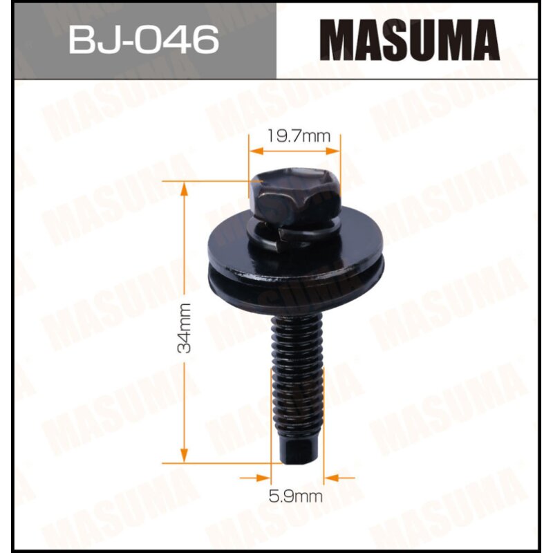 Болт MASUMA BJ-046 5.9x34мм (OEM 90119-06863), 6 шт
Болт MASUMA BJ-046 5.9x34мм (OEM 90119-06863), 6 шт