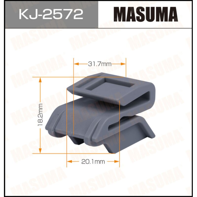 Клипса крепежная MASUMA KJ-2572 (OEM 85284-JD00A) (стоимость за упаковку 50 шт
Клипса крепежная MASUMA KJ-2572 (OEM 85284-JD00A) (стоимость за упаковку 50 шт
