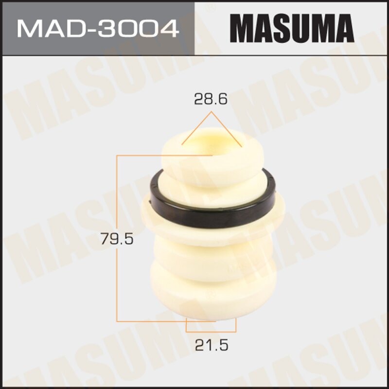 Отбойник амортизаторов MASUMA, 21.5x28.6x79.5, OUTLANDER / CU5W front
Отбойник амортизаторов MASUMA, 21.5x28.6x79.5, OUTLANDER / CU5W front
