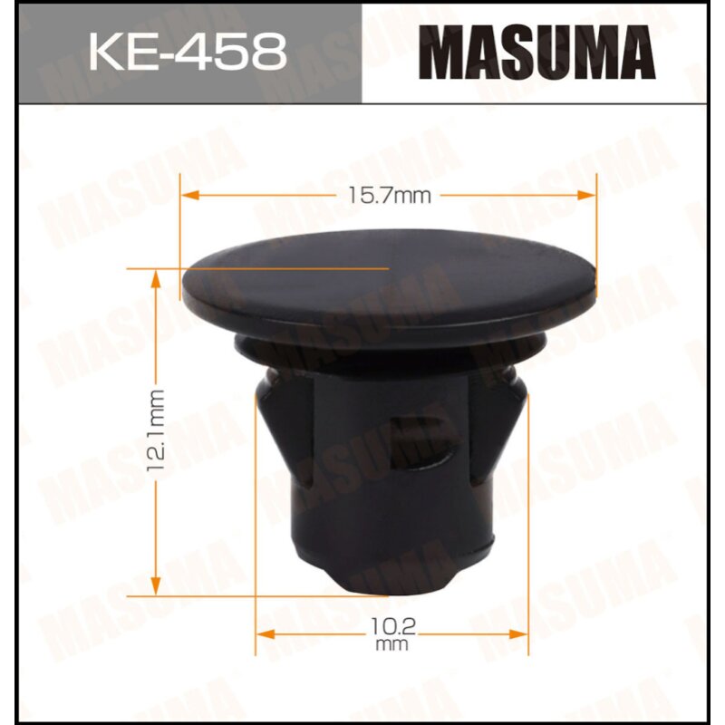 Клипса крепежная MASUMA KE-458 (OEM 07147236400) (стоимость за упаковку 50 шт
Клипса крепежная MASUMA KE-458 (OEM 07147236400) (стоимость за упаковку 50 шт