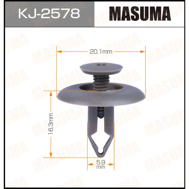 Клипса крепежная MASUMA KJ-2578 (OEM B042-68-865-05) (стоимость за упаковку 50 шт
Клипса крепежная MASUMA KJ-2578 (OEM B042-68-865-05) (стоимость за упаковку 50 шт