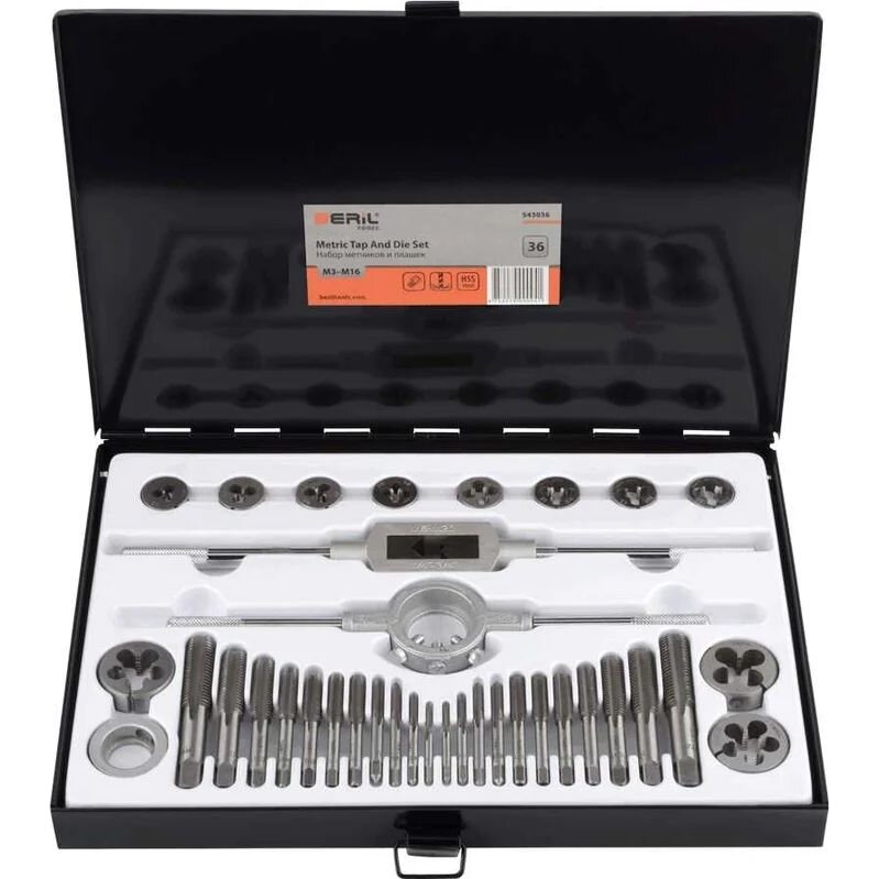 Набор инструментов Автодело (метчики, плашки М3-М16 мм, воротки, адаптер, с футляром), комплект 36 предметов
Набор инструментов Автодело (метчики, плашки М3-М16 мм, воротки, адаптер, с футляром), комплект 36 предметов