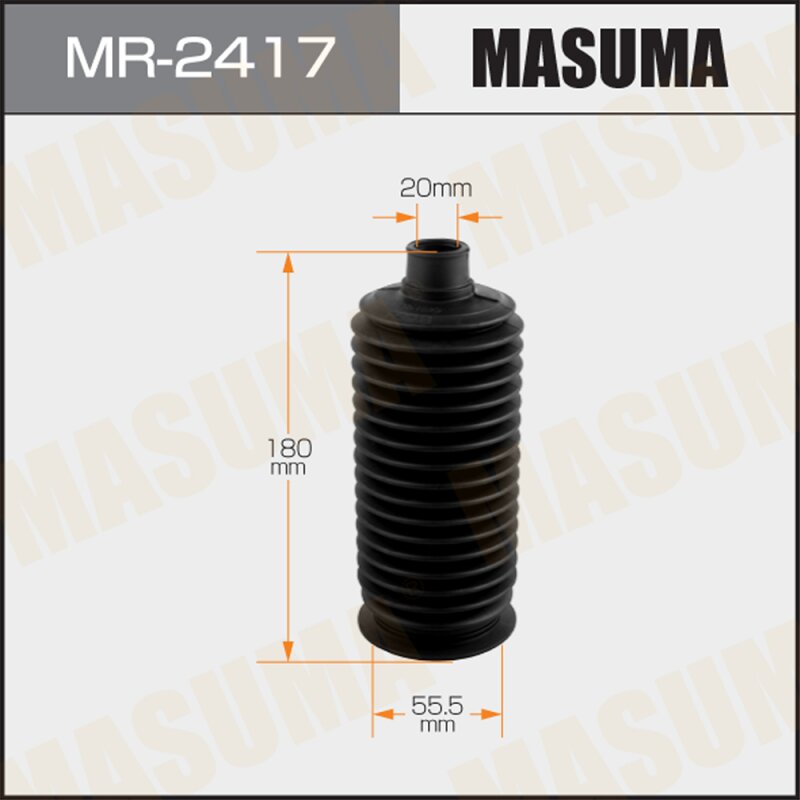Рулевой рейки пыльник MASUMA MR-2417 (пластик) LAND CRUISER, LX470 / UZJ100W, UZJ100L
Рулевой рейки пыльник MASUMA MR-2417 (пластик) LAND CRUISER, LX470 / UZJ100W, UZJ100L