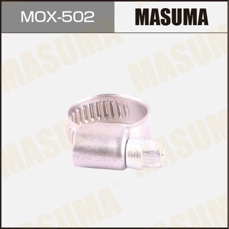 Хомут червячный MASUMA, 12-18mm / H-9mm (нержавеющая сталь) (уп10)
Хомут червячный MASUMA, 12-18mm / H-9mm (нержавеющая сталь) (уп10)