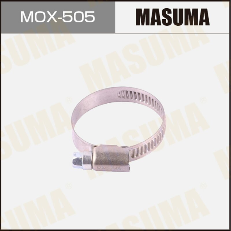 Хомут червячный MASUMA, 25-40mm / H-9mm (нержавеющая сталь) (уп10) (стоимость за упаковку 10 шт
Хомут червячный MASUMA, 25-40mm / H-9mm (нержавеющая сталь) (уп10) (стоимость за упаковку 10 шт