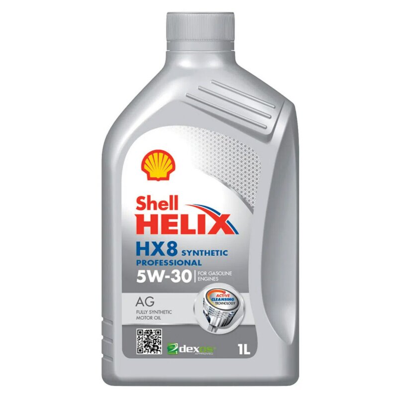 Масло моторное Shell Helix HX8 Professional AG 5W30 синтетическое, SN/GF-5, для бензинового двигателя, 1л
Масло моторное Shell Helix HX8 Professional AG 5W30 синтетическое, SN/GF-5, для бензинового двигателя, 1л