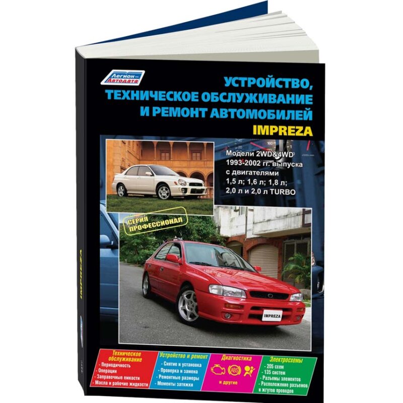 Руководство по эксплуатации, техническому обслуживанию и ремонту SUBARU IMPREZA (1993-2002 гг
Руководство по эксплуатации, техническому обслуживанию и ремонту SUBARU IMPREZA (1993-2002 гг
