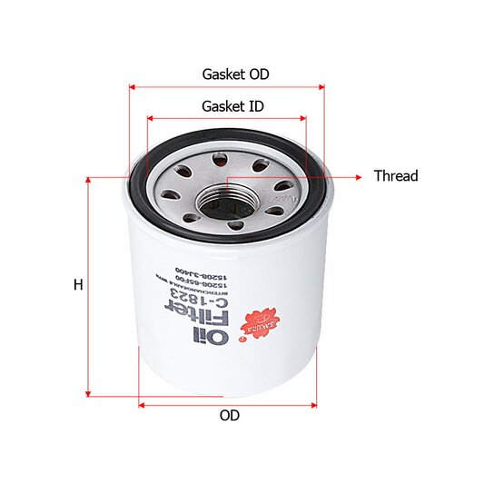 Фильтр масляный Sakura C-224
Фильтр масляный Sakura C-224