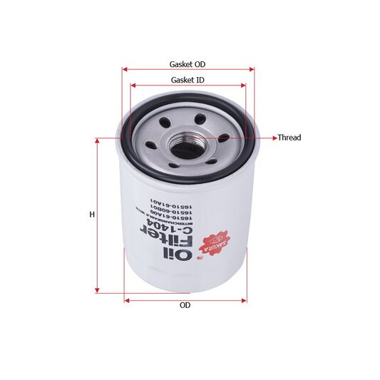 Фильтр масляный "Sakura" C-933 (1/50)
Фильтр масляный "Sakura" C-933 (1/50)