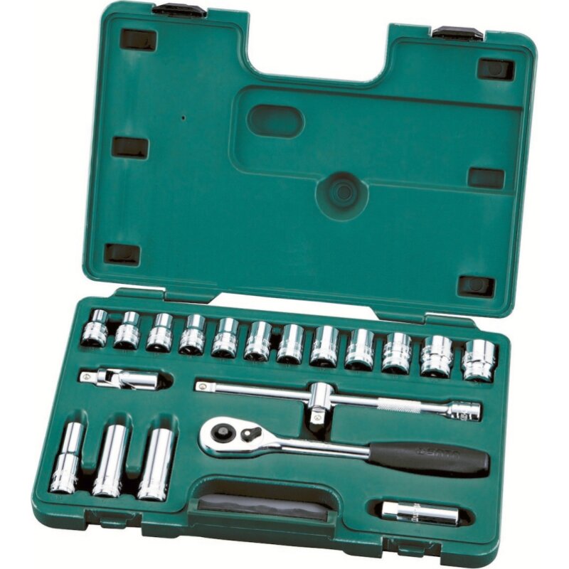 Набор инструментов SATA, под размер 1/2", комплект 20 предметов, арт. 09005
Набор инструментов SATA, под размер 1/2", комплект 20 предметов, арт. 09005