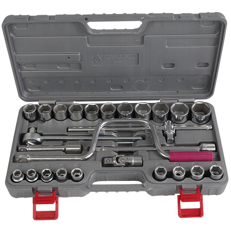 Набор инструментов НИЗ №4а, под размер 1/2", комплект 26 предметов, арт. 57081025
Набор инструментов НИЗ №4а, под размер 1/2", комплект 26 предметов, арт. 57081025