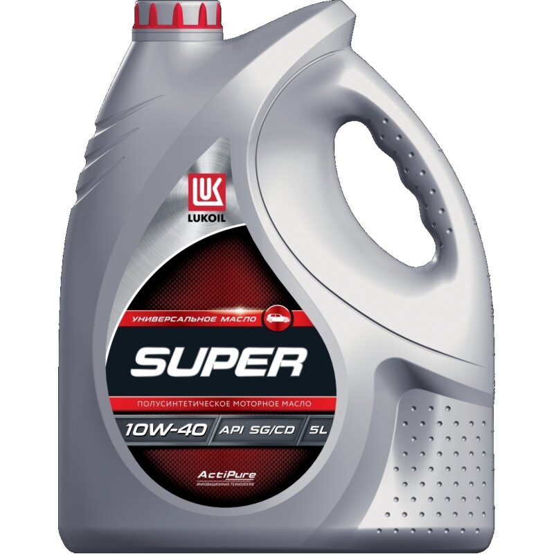 Масло моторное Лукойл Супер 10w40 полусинтетическое, SG/CD, универсальное, 5л, арт. 30715
Масло моторное Лукойл Супер 10w40 полусинтетическое, SG/CD, универсальное, 5л, арт. 30715