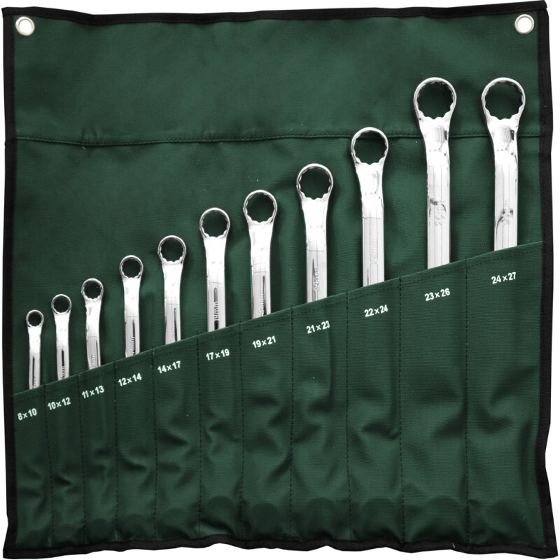 Набор накидных ключей SATA в чехле, от 8мм до 27мм, комплект 11 предметов, арт. 09028
Набор накидных ключей SATA в чехле, от 8мм до 27мм, комплект 11 предметов, арт. 09028