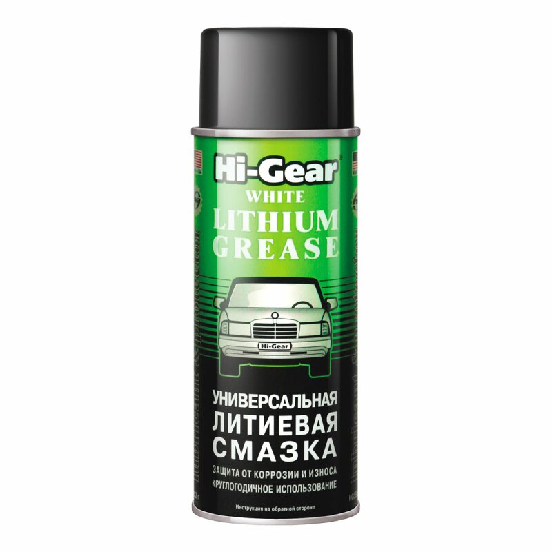 Смазка аэрозольная Hi-Gear White Lithium Grease, многоцелевая, проникающая, литиевая, баллон 312г, арт. HG5503
Смазка аэрозольная Hi-Gear White Lithium Grease, многоцелевая, проникающая, литиевая, баллон 312г, арт. HG5503