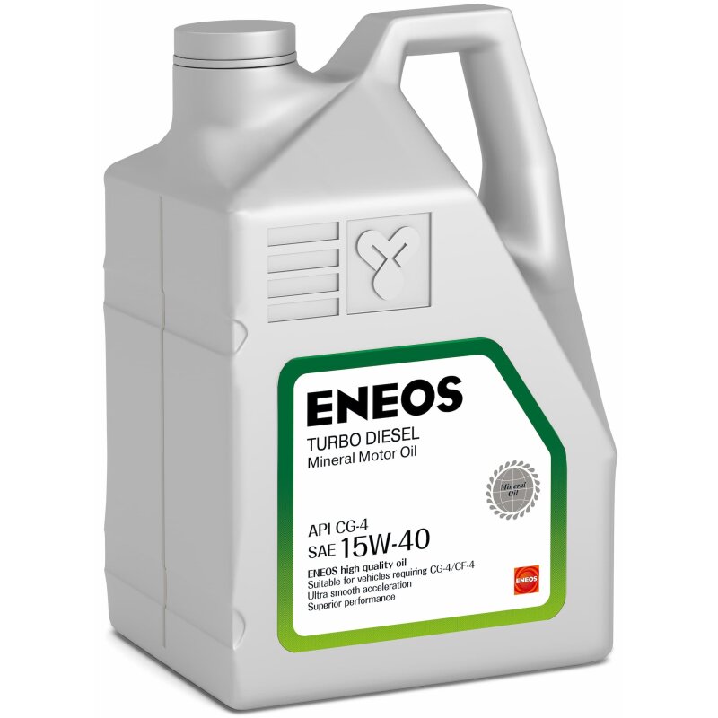 Масло моторное Eneos Turbo Diesel 15w40 минеральное, CG-4, для дизельного двигателя, 6л, арт. 1431
Масло моторное Eneos Turbo Diesel 15w40 минеральное, CG-4, для дизельного двигателя, 6л, арт. 1431