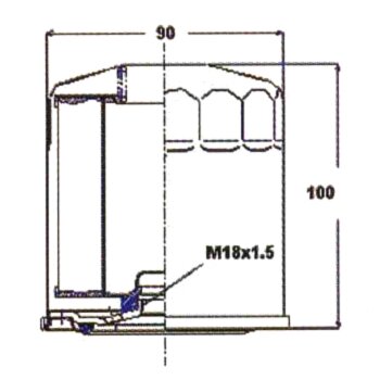 Фильтр масляный VIC C-305
Фильтр масляный VIC C-305
