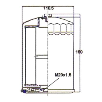 Фильтр масляный VIC C-510A
Фильтр масляный VIC C-510A