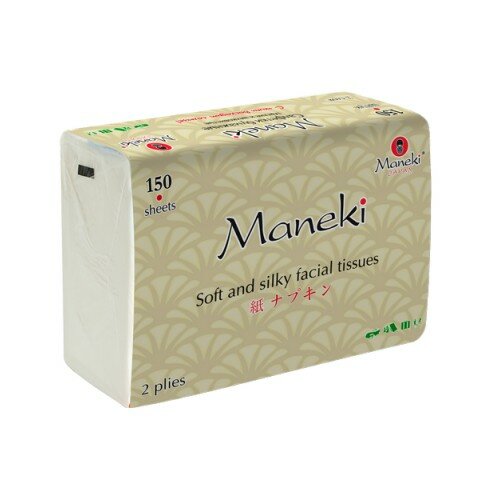 Салфетки Maneki Kabi бумажные, двухслойные, упаковка 150шт.
Салфетки Maneki Kabi бумажные, двухслойные, упаковка 150шт.