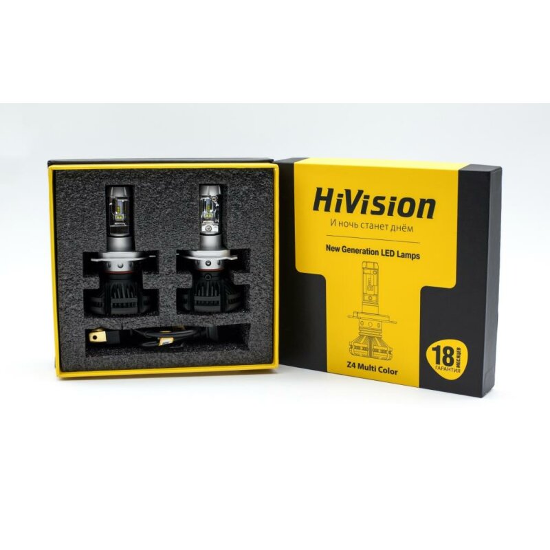 Лампа светодиодная HiVision Z4 H4 (P43t, T16), 12В, 25/25Вт (соответствует 60/55Вт), 3000К, 6000К, 8000К, комплект 2 шт
Лампа светодиодная HiVision Z4 H4 (P43t, T16), 12В, 25/25Вт (соответствует 60/55Вт), 3000К, 6000К, 8000К, комплект 2 шт