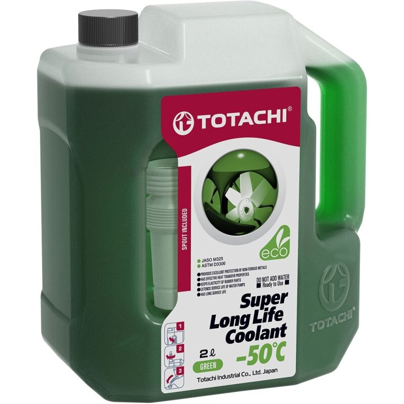 Антифриз Totachi Super, зеленый, -50°C, 2л
Антифриз Totachi Super, зеленый, -50°C, 2л