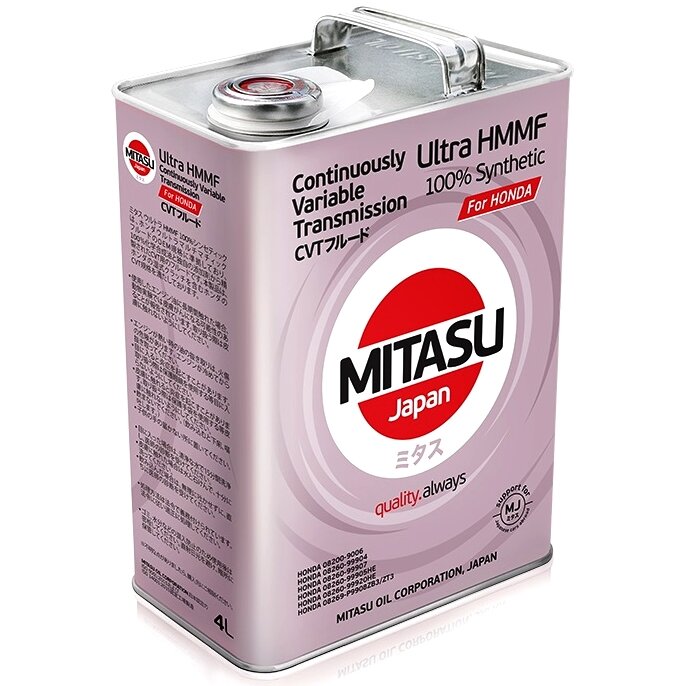 Масло трансмиссионное Mitasu Multi Matic Fluid (HMMF) синтетическое, 4л, арт. MJ-317/4
Масло трансмиссионное Mitasu Multi Matic Fluid (HMMF) синтетическое, 4л, арт. MJ-317/4