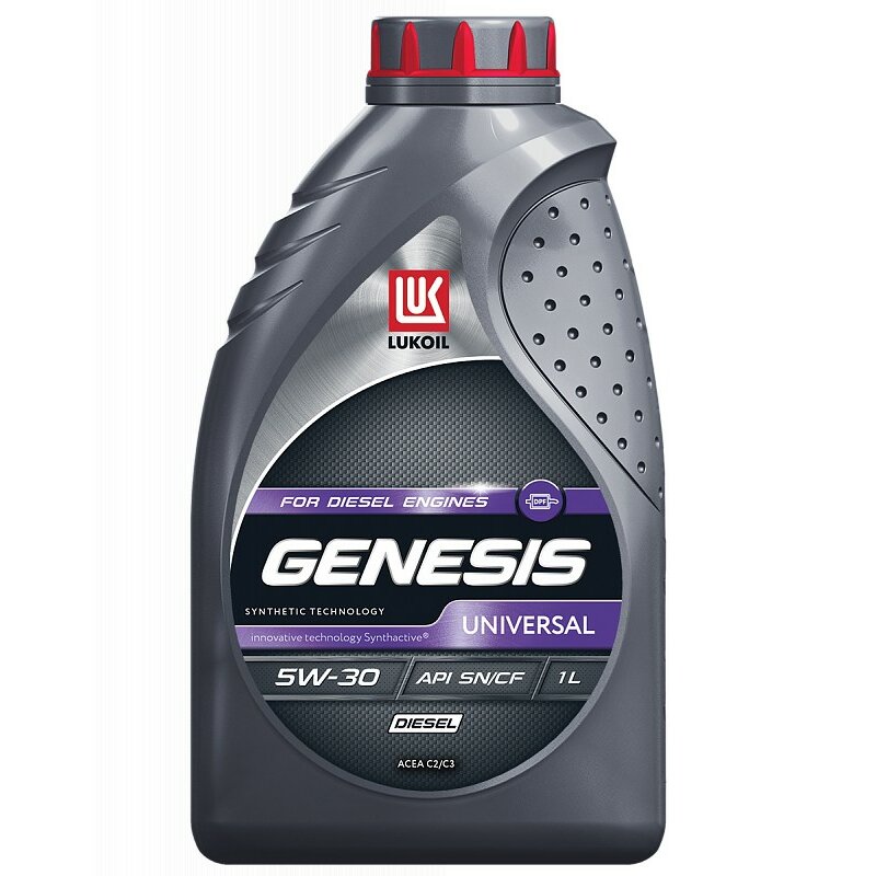 Масло моторное Лукойл Genesis Universal Diesel 5w30 синтетическое, SN/CF, ACEA C2/С3, для дизельного двигателя, 1л
Масло моторное Лукойл Genesis Universal Diesel 5w30 синтетическое, SN/CF, ACEA C2/С3, для дизельного двигателя, 1л