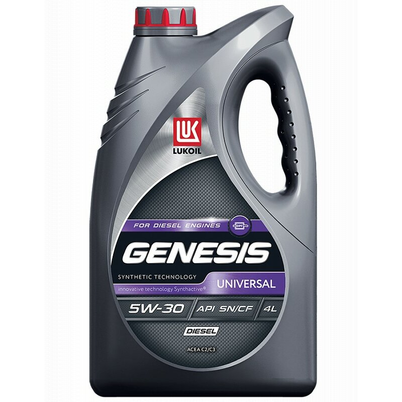 Масло моторное Лукойл Genesis Universal Diesel 5w30 синтетическое, SN/CF, ACEA C2/С3, для дизельного двигателя, 4л
Масло моторное Лукойл Genesis Universal Diesel 5w30 синтетическое, SN/CF, ACEA C2/С3, для дизельного двигателя, 4л