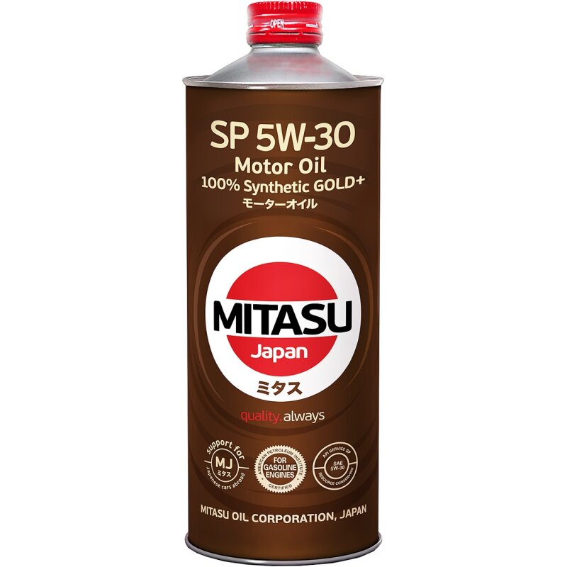Масло моторное Mitasu Gold 5w30 синтетическое, SN/GF-5, для бензинового двигателя, 1л, арт. MJ-101/1
Масло моторное Mitasu Gold 5w30 синтетическое, SN/GF-5, для бензинового двигателя, 1л, арт. MJ-101/1
