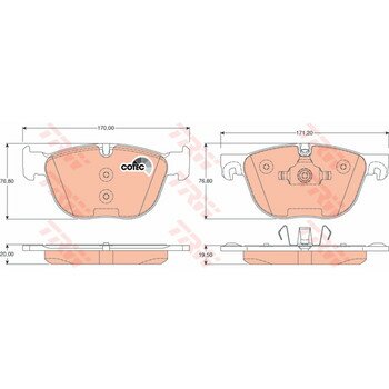 Колодки дисковые TRW, арт. GDB1726
Колодки дисковые TRW, арт. GDB1726