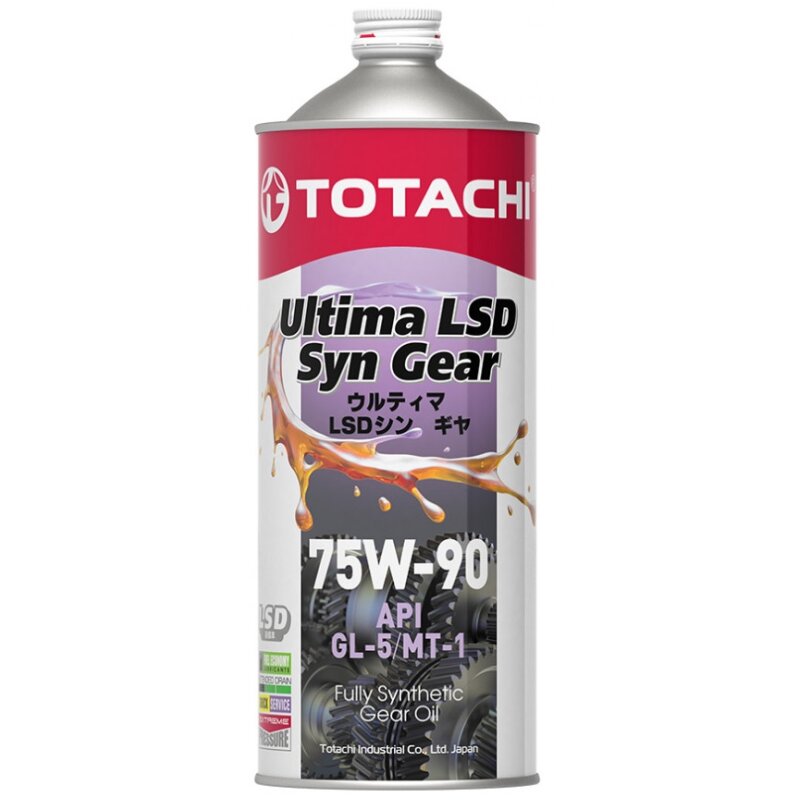 Масло трансмиссионное TOTACHI Ultima Syn-Gear 75w90 синтетическое, GL-5/MT-1, 1л
Масло трансмиссионное TOTACHI Ultima Syn-Gear 75w90 синтетическое, GL-5/MT-1, 1л