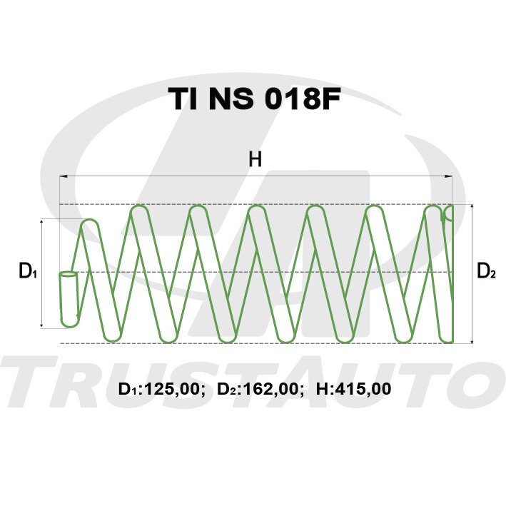 Пружина подвески TrustAuto для лифта (2" / 50мм), арт. TINS018F
Пружина подвески TrustAuto для лифта (2" / 50мм), арт. TINS018F