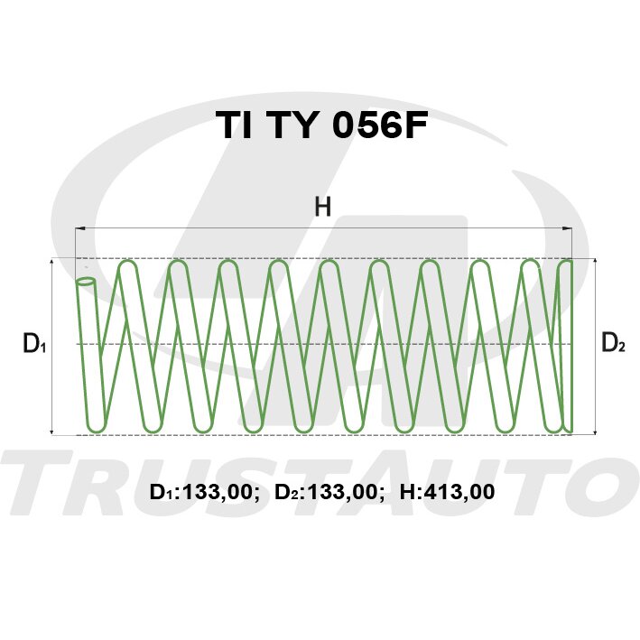 Пружина подвески TrustAuto для лифта (2" / 50мм), арт. TITY056F
Пружина подвески TrustAuto для лифта (2" / 50мм), арт. TITY056F