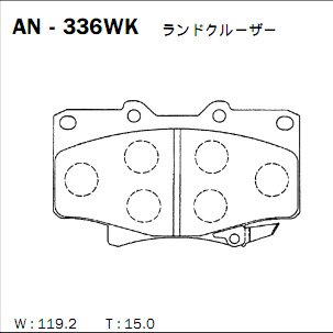 Колодки тормозные Akebono дисковые, арт. AN-336WK
Колодки тормозные Akebono дисковые, арт. AN-336WK