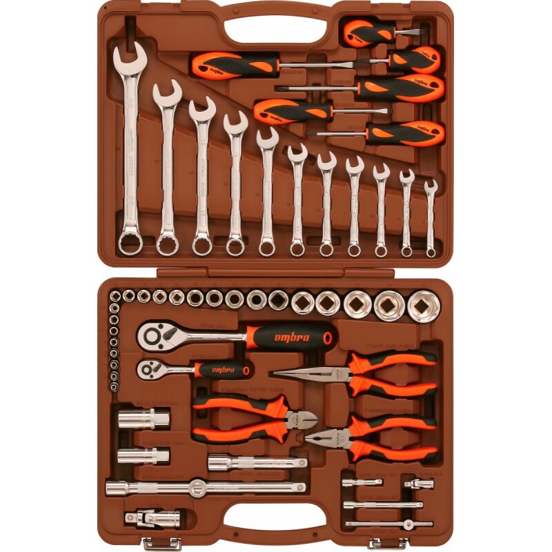Набор инструментов OMBRA, под размеры 1/2" и 1/4", комплект 55 предметов, арт. OMT55S
Набор инструментов OMBRA, под размеры 1/2" и 1/4", комплект 55 предметов, арт. OMT55S
