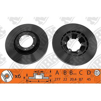 Тормозной диск NiBk, арт. RN1335
Тормозной диск NiBk, арт. RN1335