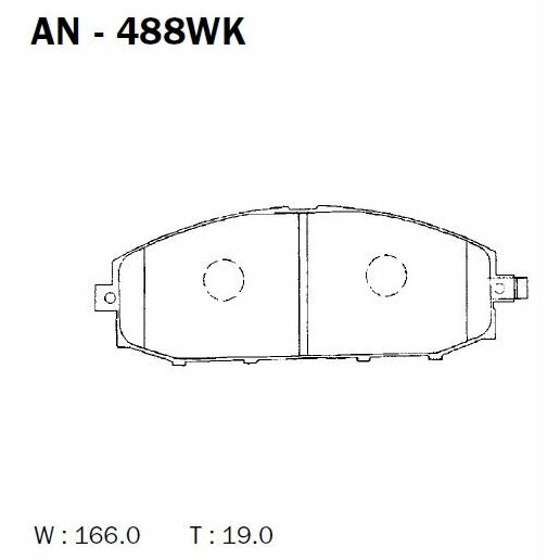 Колодки тормозные Akebono дисковые, арт. AN-488WK
Колодки тормозные Akebono дисковые, арт. AN-488WK