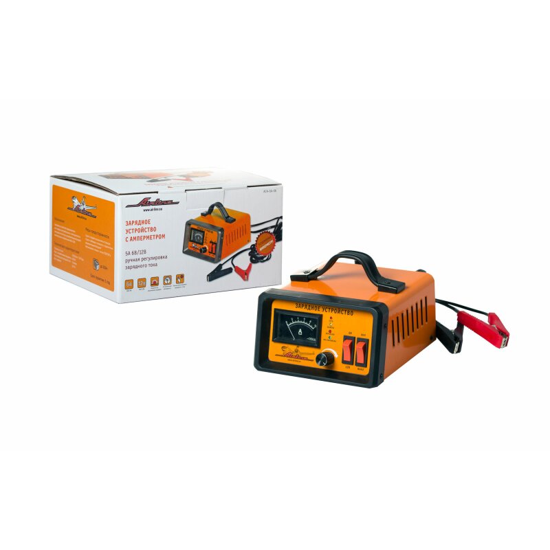 Зарядное устройство 5А 6В/12В, амперметр, ручная регулировка зарядного тока AIRLINE ACH-5A-06
Зарядное устройство 5А 6В/12В, амперметр, ручная регулировка зарядного тока AIRLINE ACH-5A-06