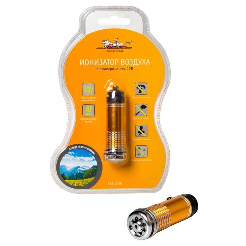 Ионизатор воздуха AIRLINE автомобильный, в прикуриватель, 12В, арт. AAI-12-01
Ионизатор воздуха AIRLINE автомобильный, в прикуриватель, 12В, арт. AAI-12-01