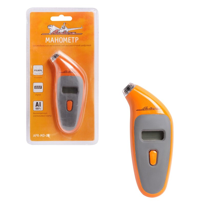 Манометр шинный Airline, 7атм, цифровой, металлический, с подсветкой
Манометр шинный Airline, 7атм, цифровой, металлический, с подсветкой