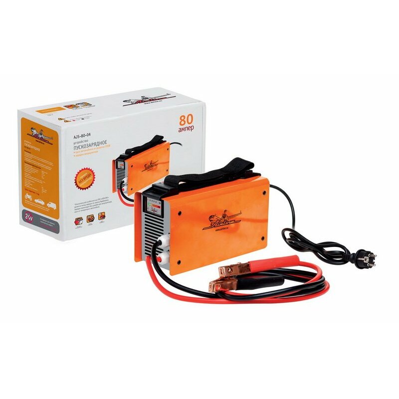 Пускозарядное устройство 12В, 80А (от 220В) AIRLINE AJS-80-04
Пускозарядное устройство 12В, 80А (от 220В) AIRLINE AJS-80-04
