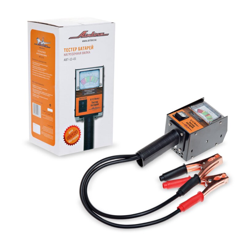 Вилка нагрузочная Airline диагностическая, 6В/12В, до 100Ач, арт. ABT-12-01
Вилка нагрузочная Airline диагностическая, 6В/12В, до 100Ач, арт. ABT-12-01