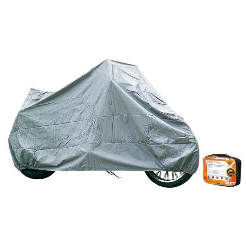 Чехол-тент на мотоцикл AIRLINE защитный, размер L (250х100х120см), цвет серый, универсальный, арт. AC-MC-06
Чехол-тент на мотоцикл AIRLINE защитный, размер L (250х100х120см), цвет серый, универсальный, арт. AC-MC-06