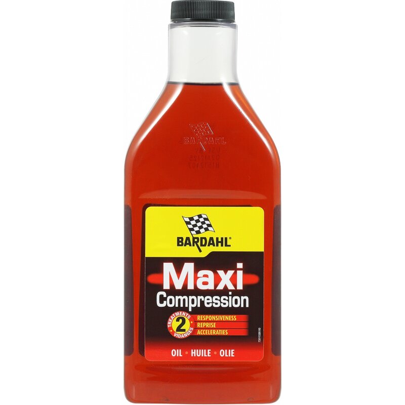 Присадка в моторное масло Bardahl Maxi Compression, комплексная, бутылка 475мл, арт. 1030B
Присадка в моторное масло Bardahl Maxi Compression, комплексная, бутылка 475мл, арт. 1030B