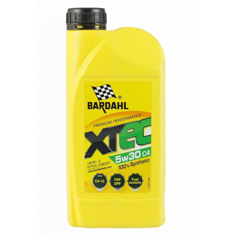 Масло моторное Bardahl XTEC 5w30 синтетическое, ACEA C4, универсальное, 1л, арт. 36151
Масло моторное Bardahl XTEC 5w30 синтетическое, ACEA C4, универсальное, 1л, арт. 36151